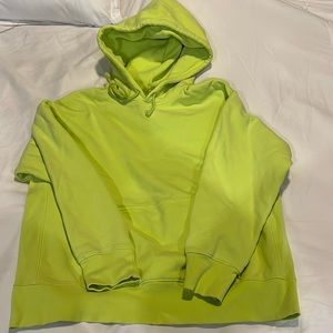 Aritzia oversized neon yellow/green hoodie